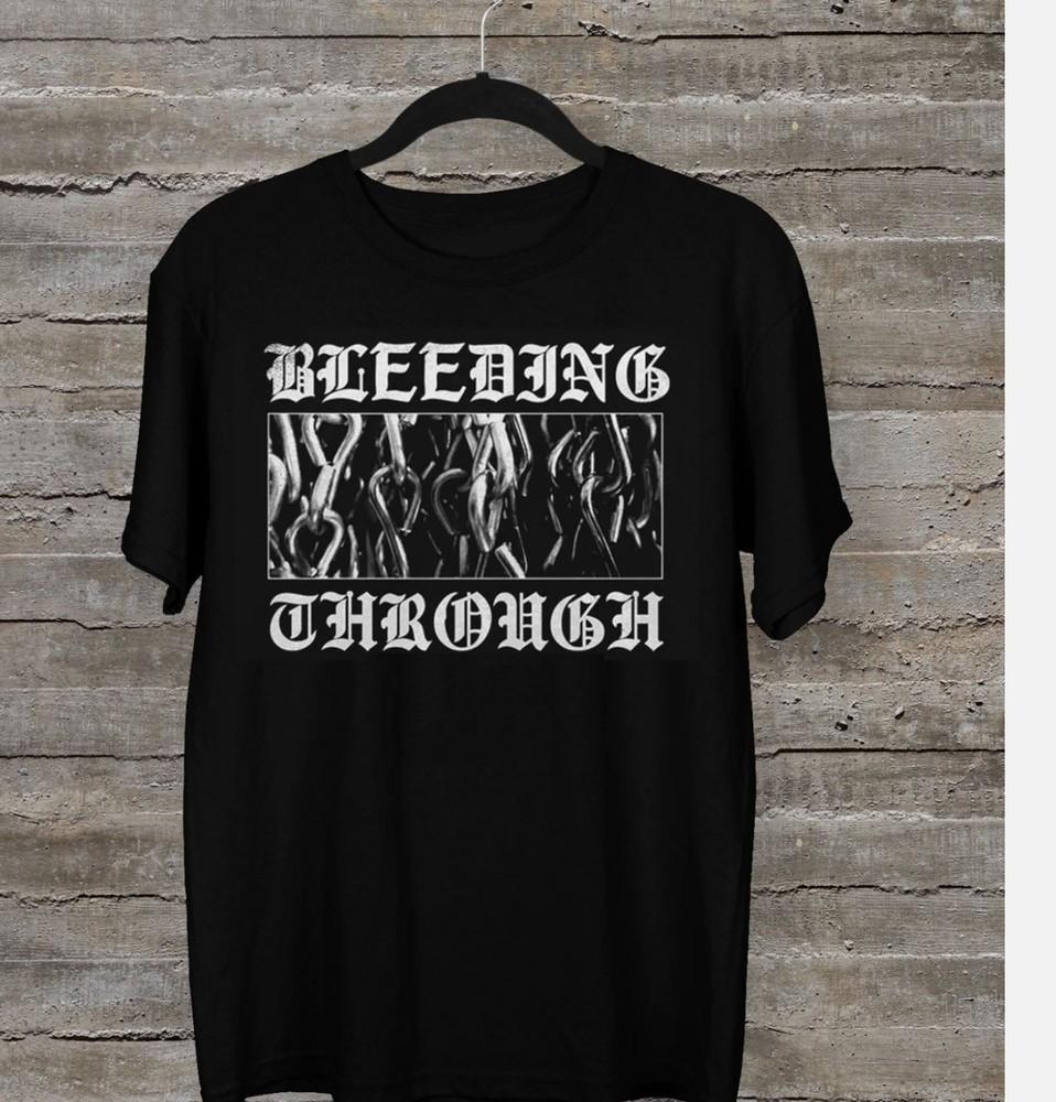 VTG Bleeding Through band T-shirt black Unisex cotton All Sizes S-5Xl Unisex T-Shirt S