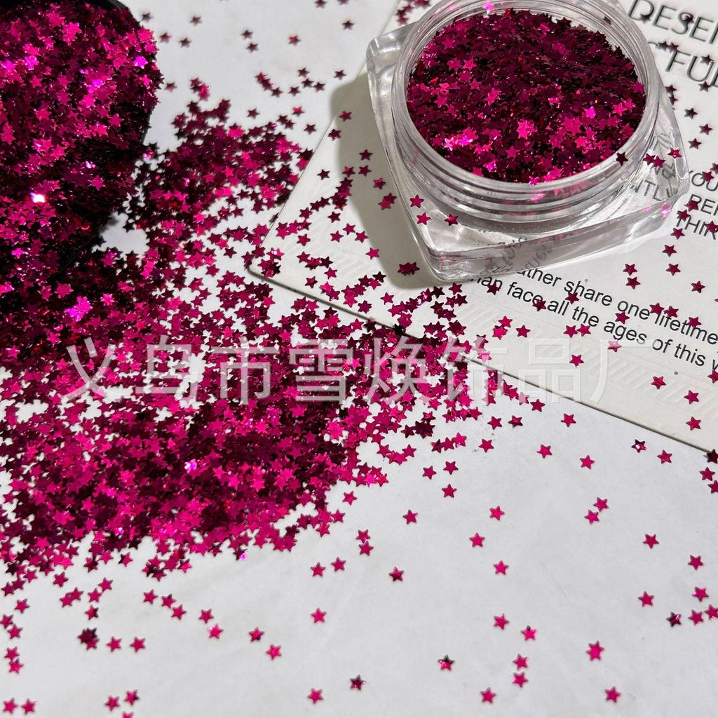1mm Iridescent Star Nail Art Sequins - DIY Decorations