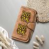 Stylish Graffiti Long Wallet Trendy Casual PU Leather Large Capacity Card Holder