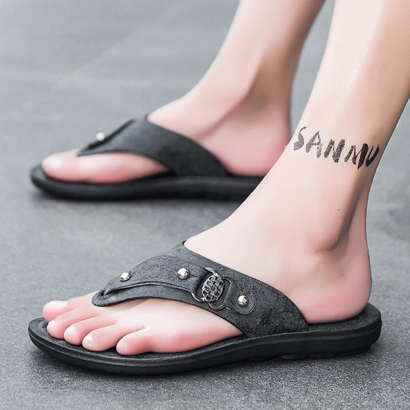 Men Slippers Summer Flip Flops Brand Fashion Outdoor Comfortable Casual Slides Shoes Non-slip Beach Men Sandals Cheap