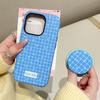 Applicable to Apple 17/16Promax magnetic film mobile phone case iPhone13/14 plaid ins15 2-in-1