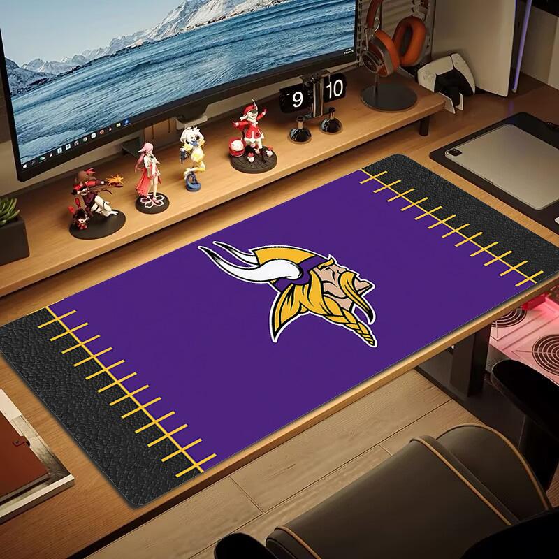 Tappetino Mouse Colore Logo Vichinghi Grande Cuscino per Tavolo da Gioco Antiscivolo Laptop Tablet Mousepad Grande Tappetino XXL Mini PC Playmat Con bordo bloccato