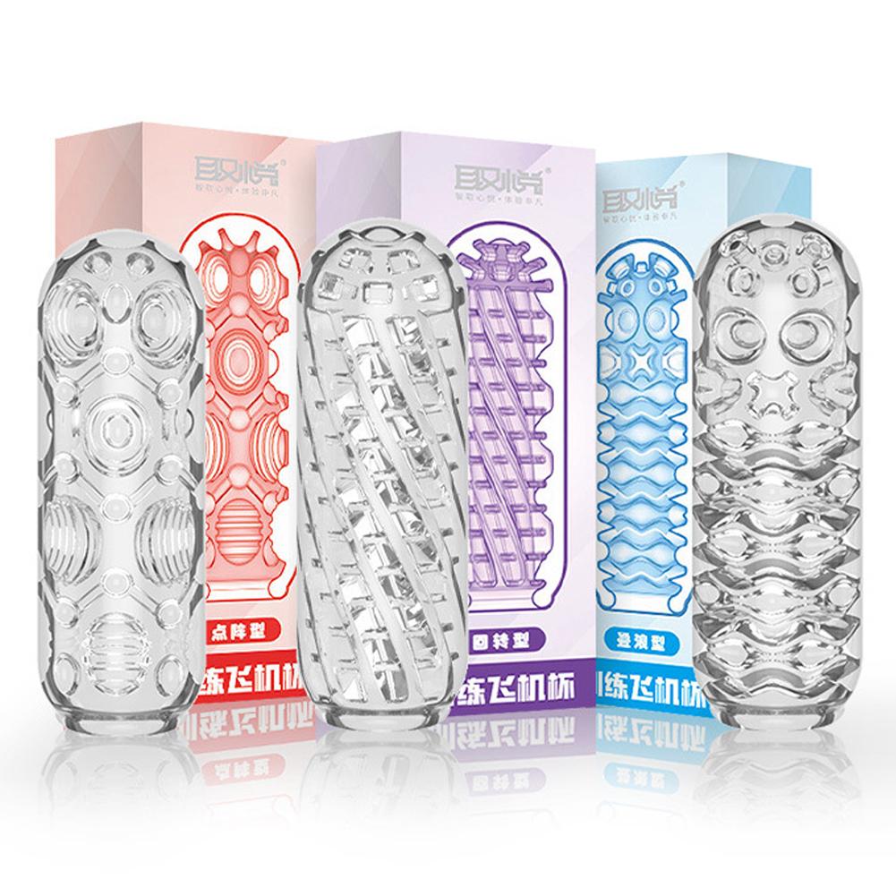 Silicone Penis Masturbation Cup Sleeve for Men Safe Soft Cock Pussy Toys Male Masturbator Sex Toy Trainer