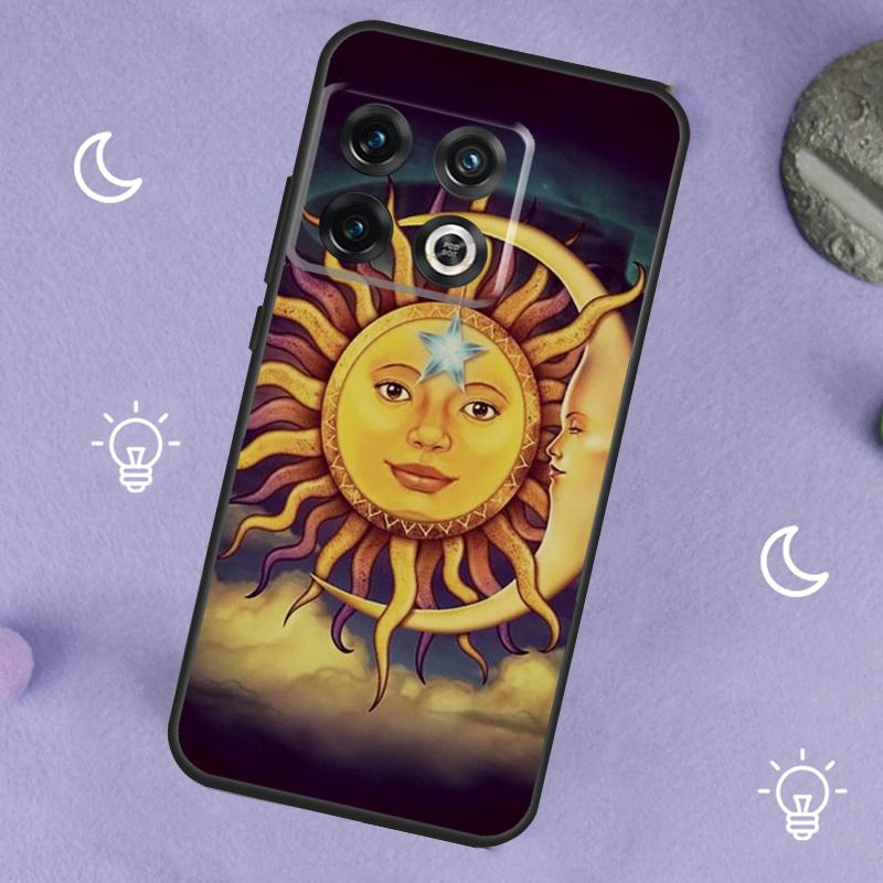 Sun Moon Face For OnePlus Nord 5 CE 2 3 4 Lite N20 N30 Case For OnePlus 15 13 12 11 10 13T 10T 10R 12R 13R