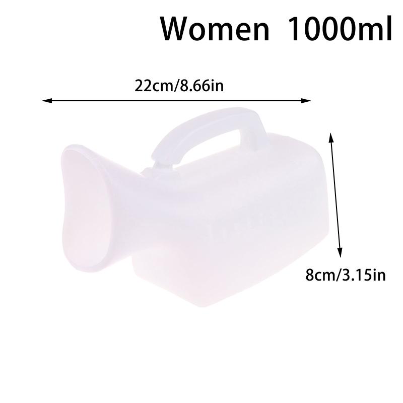 1Pc Portable Urinals Bottle For Women/Men 1000/1200Ml Plastic Bedpan Bottle With/Without Lid Pee Container Urinary Pee Bottle