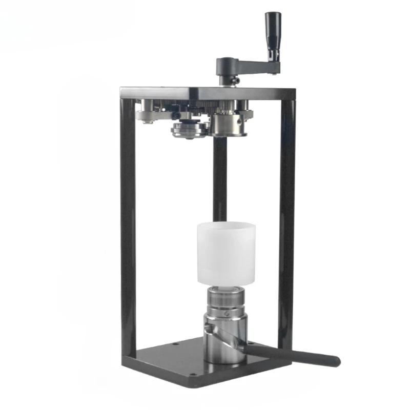 Desktop Manual Rotary Can Seamer 55MM PET Plastic Aluminum Tin Jar Soft Drinks Coffee Milk Bubble Tea Can Sealing Machine