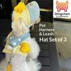 Frühling/Sommer Haustiergeschirr Leinen Set - Katzen & Hundekleidung für Outdoor-Abenteuer & Reisen - Hunde Zubehör