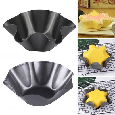 Non Stick Carbon Steel Tortilla Pan Decorative Flower Shaped Tortilla Shell Pans Moulds for Versatile Baking Needs