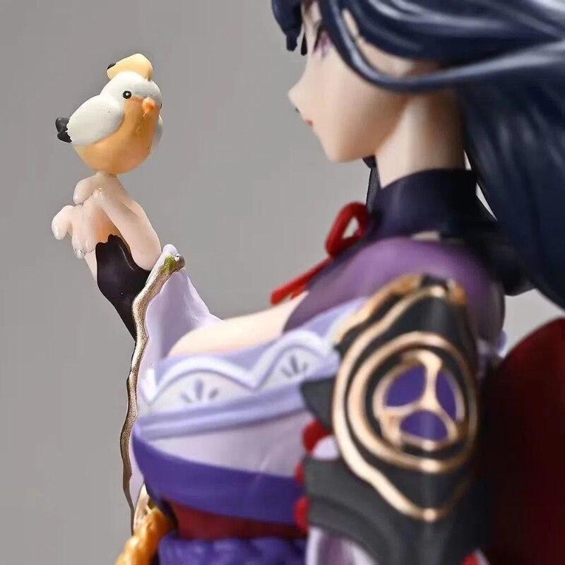 23cm Genshin Impact Anime Figure Raiden Shogun Sexy Figures Pvc Action Collection Adult Model Doll Toys Birthday Gifts for Kids