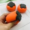 Adult Squeeze  Simulation  Squeeze S Soft Cute Decompressing Pinching Simulated Fruit Persimmon Sticky Slow Rebound