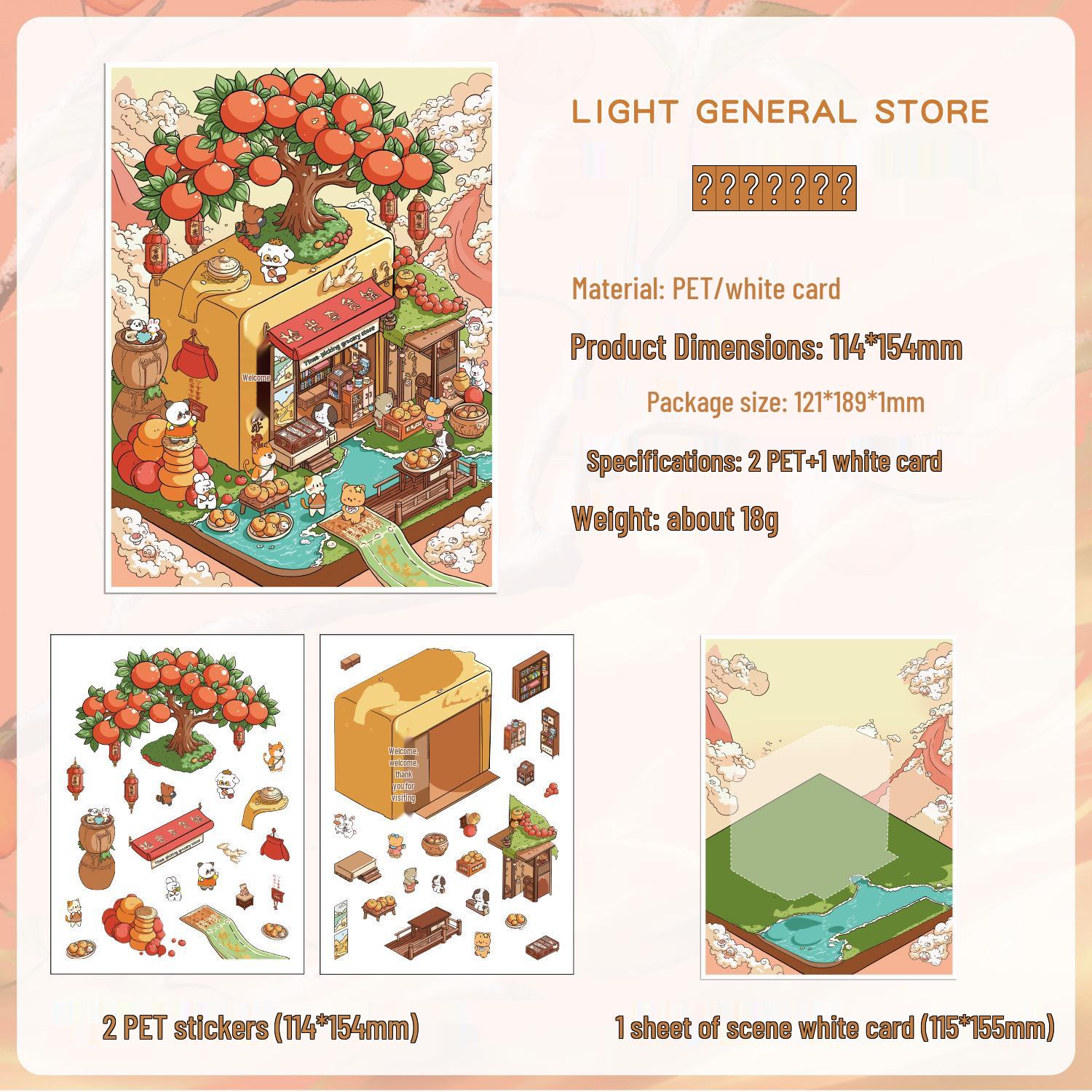 

3D Stereoscopic Miniature Scene Stickers - Creative DIY Journal Stickers for Kids