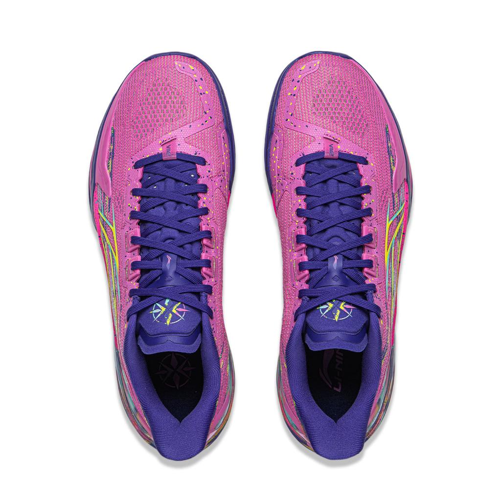 Li Ning Blade 6 V2 Basketball Shoes Unisex Sneaker Fluorescent-Pink Purple Red ABAV087-32