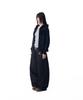 AAKAM Stitched Denim Pants (Black)