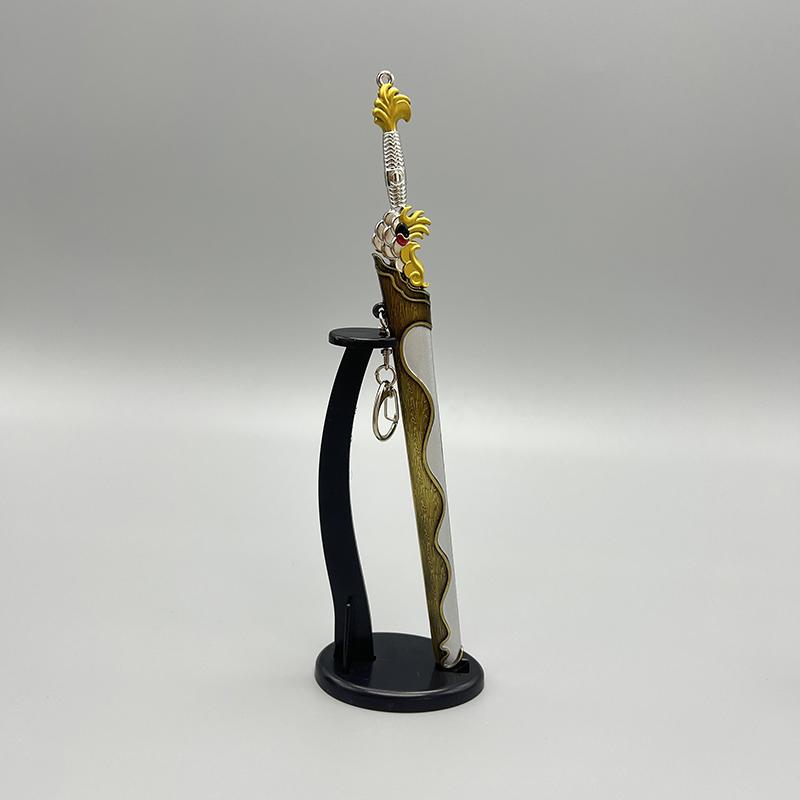 22cm Heaven Sword Full Metal Ancient Chinese Famous Melee Model Replica 1:6 Equipment Retro Accessorie Toy for Boy Crafts