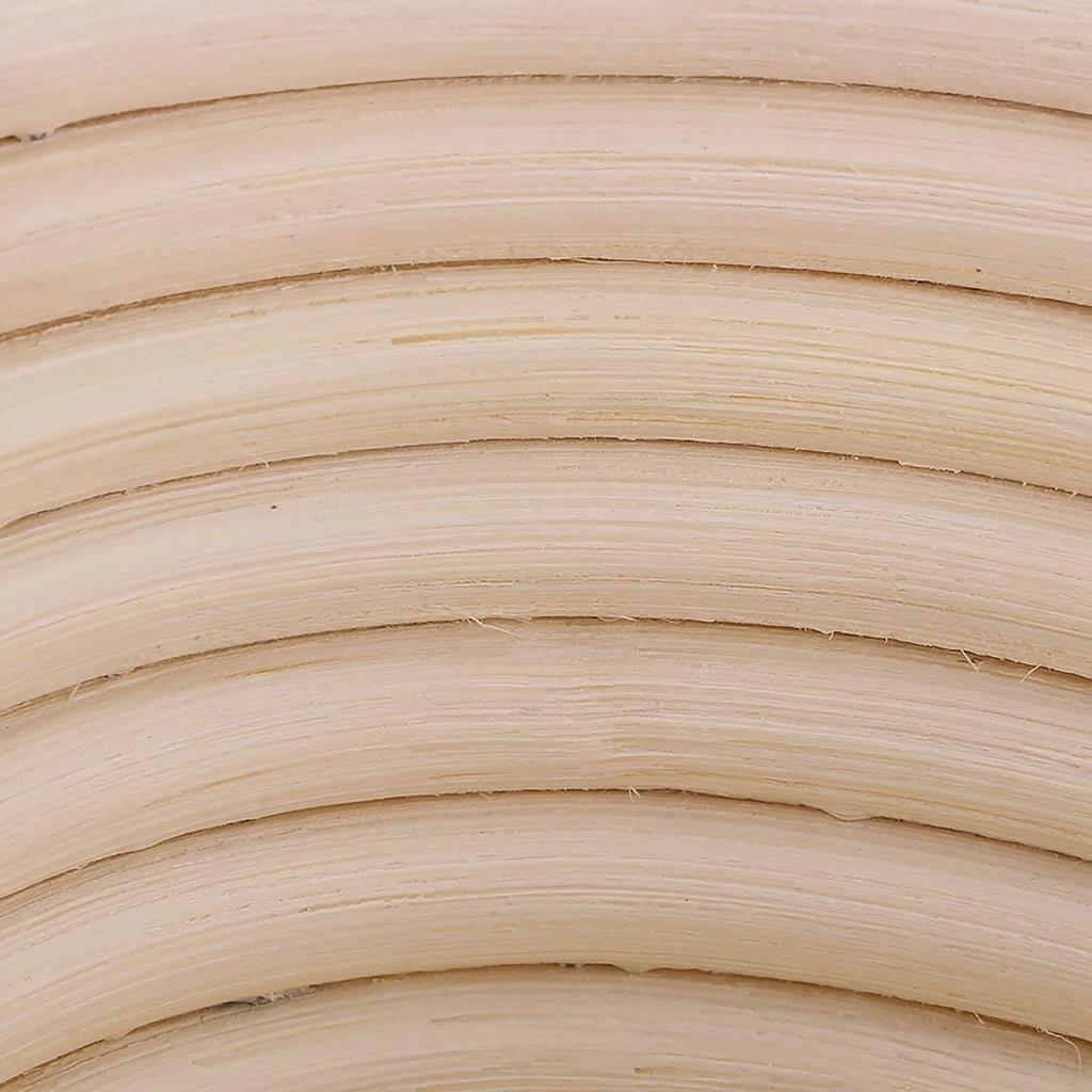 Handgefertigter ungebleichter natürlicher Rohr-Gärkörbchen Teig Brot Backset 25x14.5x8cm
