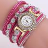 Ladies Watch, Korean Fleece Wrapped Bracelet Watch With Diamonds Wrapped Watch Accessories