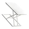 Standing Computer Lift Table 7 Gears Folding Laptop Desk Elevating Frame Mobile Working Table White