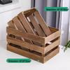 Rectangular Bamboo Bread and Pastry Display Crate