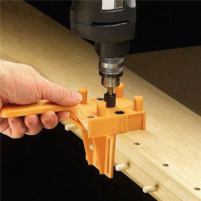 1//3//8//38Pcs Pocket Hole Jig Drill Handheld Dowel Woodworking Drilling Guide Tool
