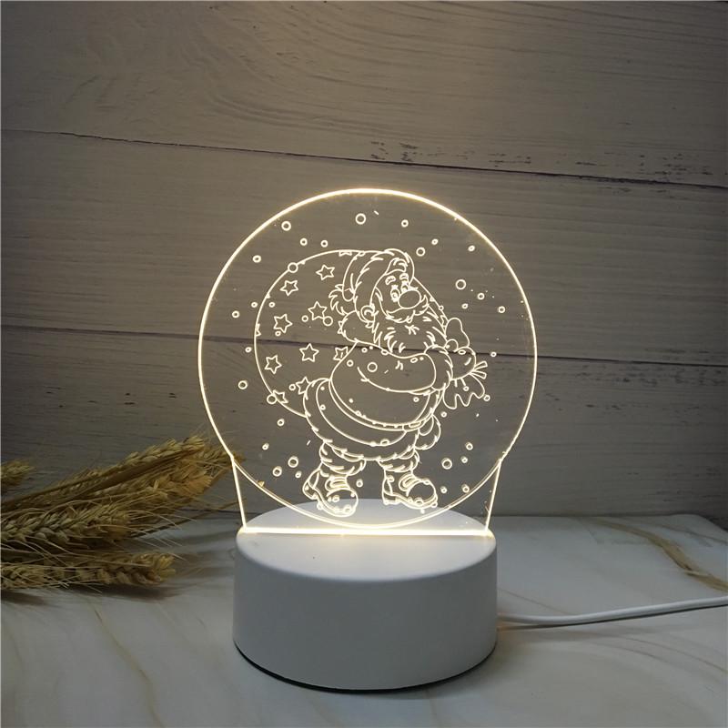 Acrylic 3D Night Light - Custom Table Lamp with Logo, Ideal for Events & Christmas Gifts