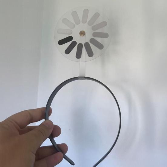 Unisex Hair Hoop Lightweight Easy to Wear Rotating Headband with Loading Symbol Design Hair Fixation Daily Decoration