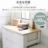 Iris Ohyama Chest of Drawers, Easy-Open, Wooden Top, 5 Drawers, Made in Japan, 73cm Wide x 41.5cm Deep x 100cm High, WhiteNatural, Plastic, HG-725R