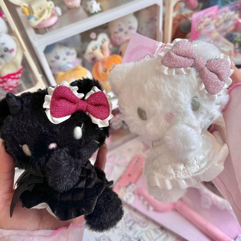In Stock Angel Devil Plush Doll Plaything Charm Bag Backpack Key Chain Pendant Decoration Accessories Girls Surprise Present