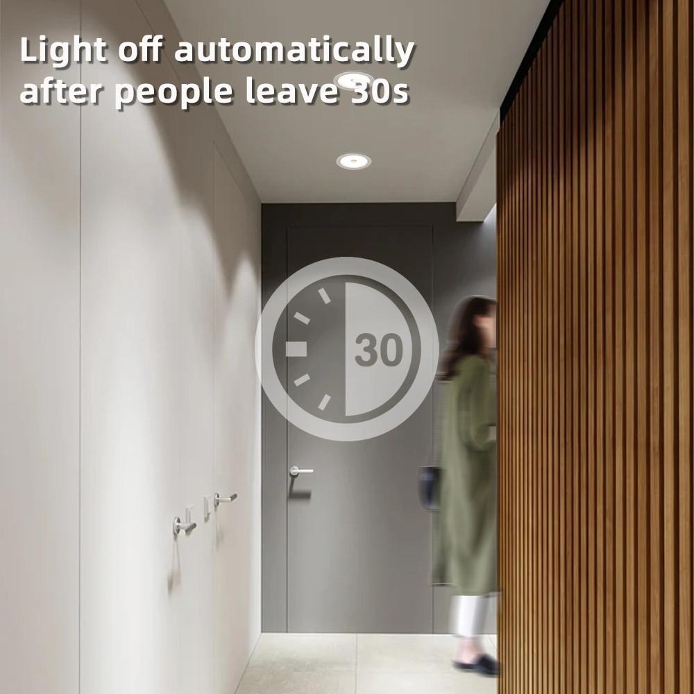 Smart PIR Motion Sensor / Radar Sensor Recessed LED Downlight 9W 12W Household Recessed Ceiling Spot Lamp