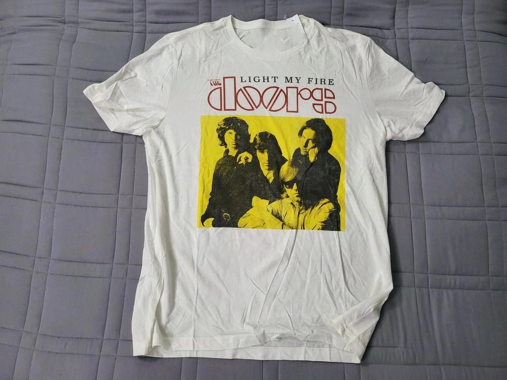 Vintage 90s Jim Morrison The Doors T-shirt S-5XL White Unisex T-Shirt M