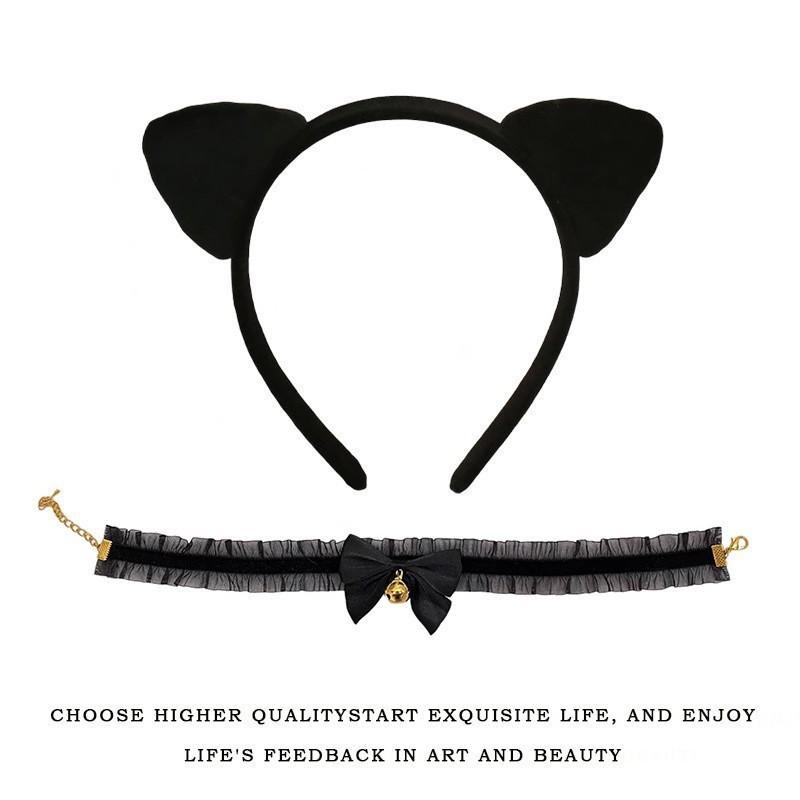 Cat Ear Bell Headband & Hairpin Set - Festive Headdress