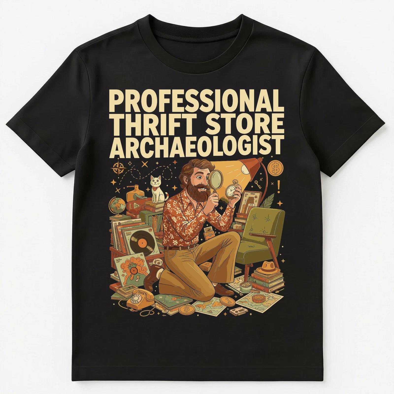 

Thrifter Professional Thrifting Archeologist Collecting Unisex T-Shirt 4XL