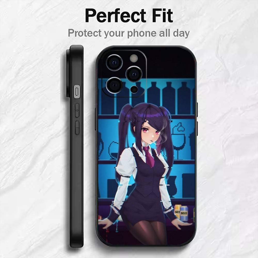 J-Jill S-Stingray from Va-11 H-Hall-A Phone Case For iPhone17,16,15,14,13,12 Plus,Max Soft Silicone Black Cover iPhone12PRO