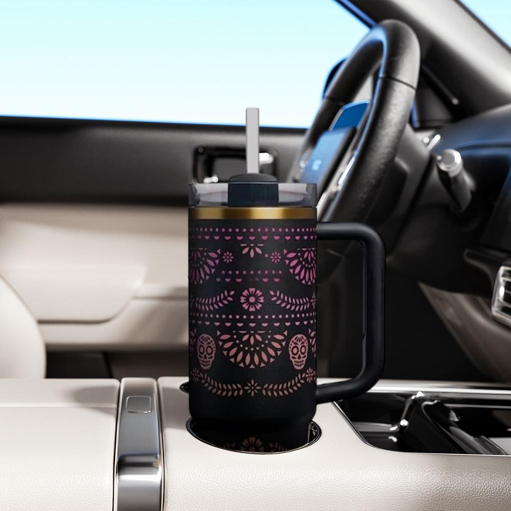 40oz Standard Packaging Portable 304 Stainless Steel Large Capacity Mug High-value Car Mug