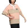 adidas originals Splicing Colorblock Short Sleeve Polo Shirt Unisex Pink Men's HR3468