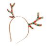 Christmas Reindeer Antler Headband Fashion Alloy Hair Clip for Women