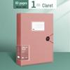Transparent A4 Document Binder with Multi-Layer Insert Pages for Loose-Leaf Organization