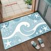 Ocean Watercolor Pattern Mat Living Room Decoration Home Sofa Non-Slip Carpet Study Bedroom Tatami Children'S Soft Floor Mat