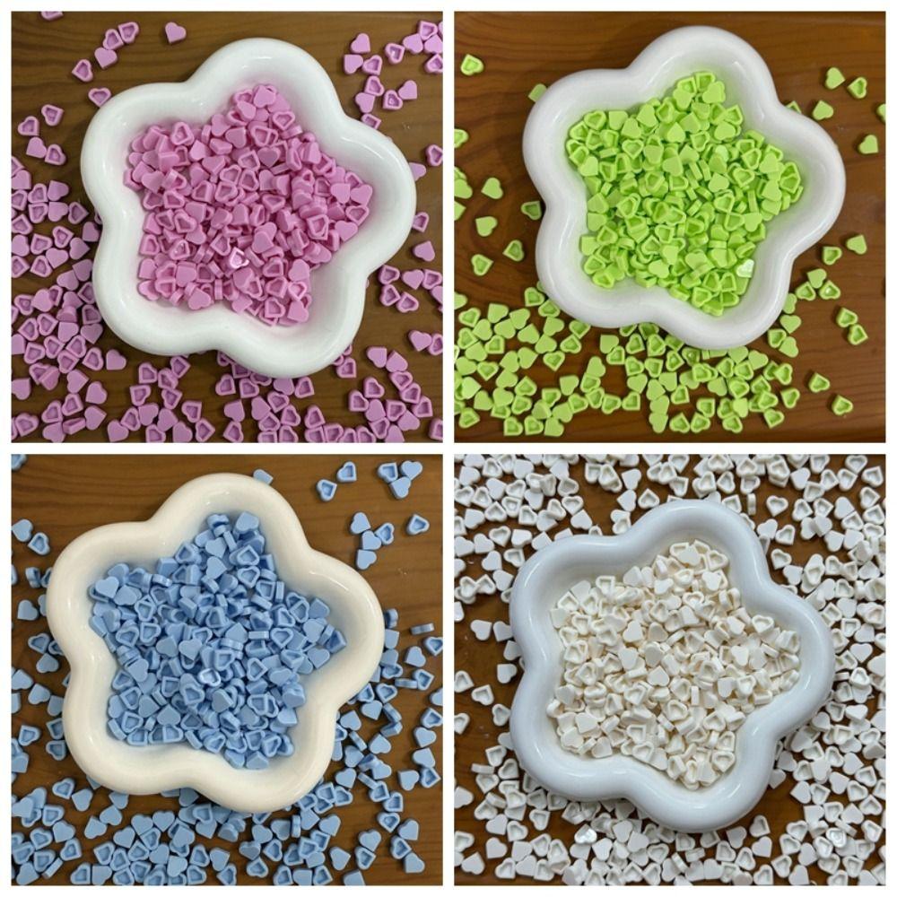 100g Crunchy Heart Brick Particles Slime Fillers Stuffing Building Blocks Kids Adult