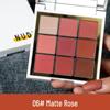 NUED Play with Color: Nine-Color Waterproof Eyeshadow Palette – Matte, Glitter, Pearlescent – Popular Niche Colors for Women.