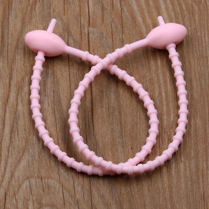 13 színű ovális fejű szilikon újrafelhasználható csavarózsinór és cipzáras kötegelő