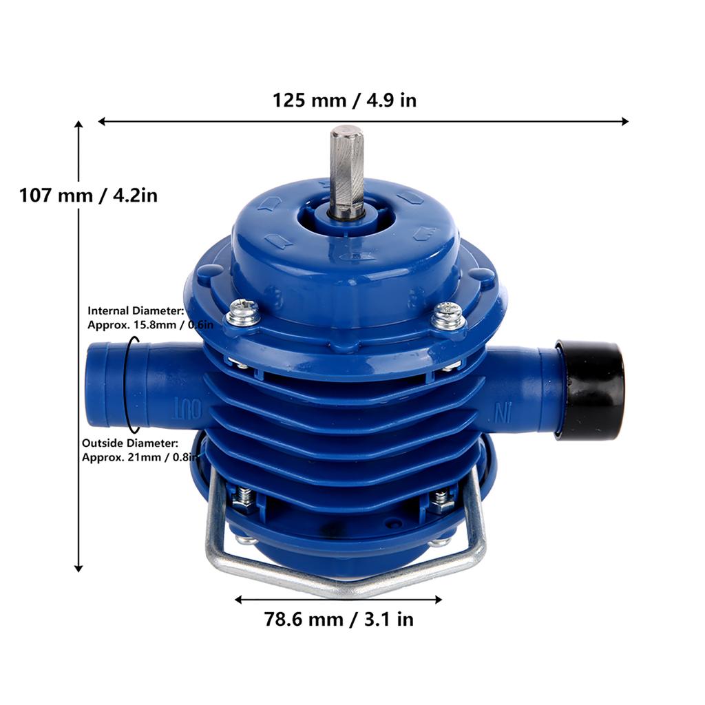 Mini Self Priming Engineering Plastics Hand Electric Drill Water Pump Home Garden