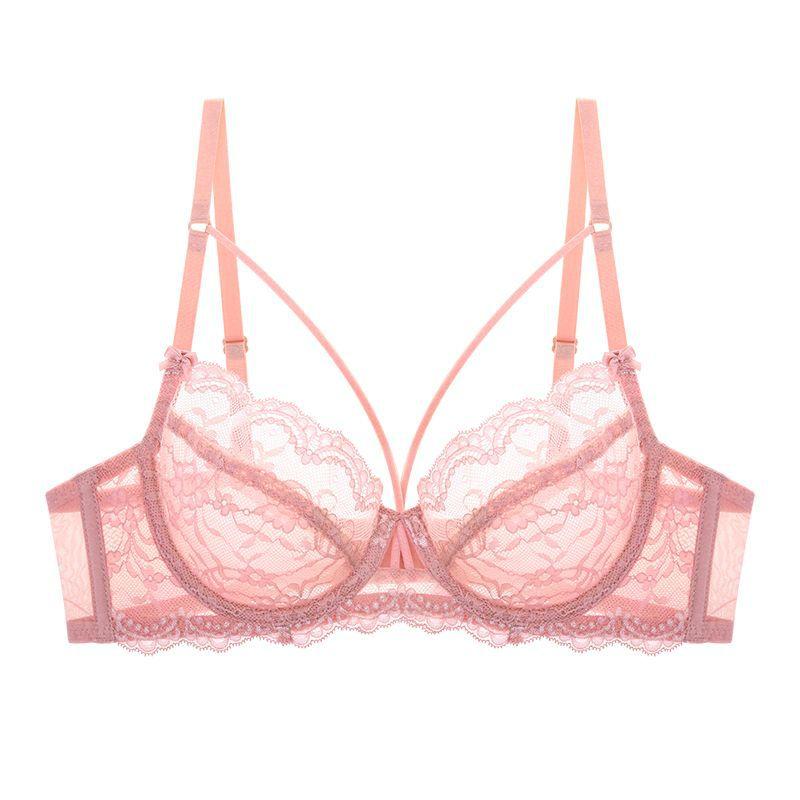 Neues reines Verlangen sexy Spitze transparent kleines Brust-Unterwäsche-Damenanzug dünn dick mm große Brust kleine große Größe BH-Abdeckung