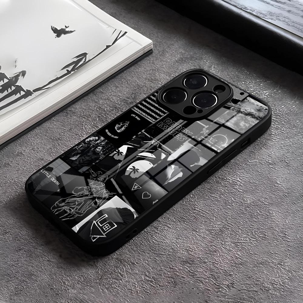 

Чехол для телефона The Neighbourhood NBHD для iPhone 15 Pro Max 12 16 14 Plus 11 13 Pro X XR XS 7 8 Plus SE Стеклянный дизайн Задняя крышка iPhone16Plus
