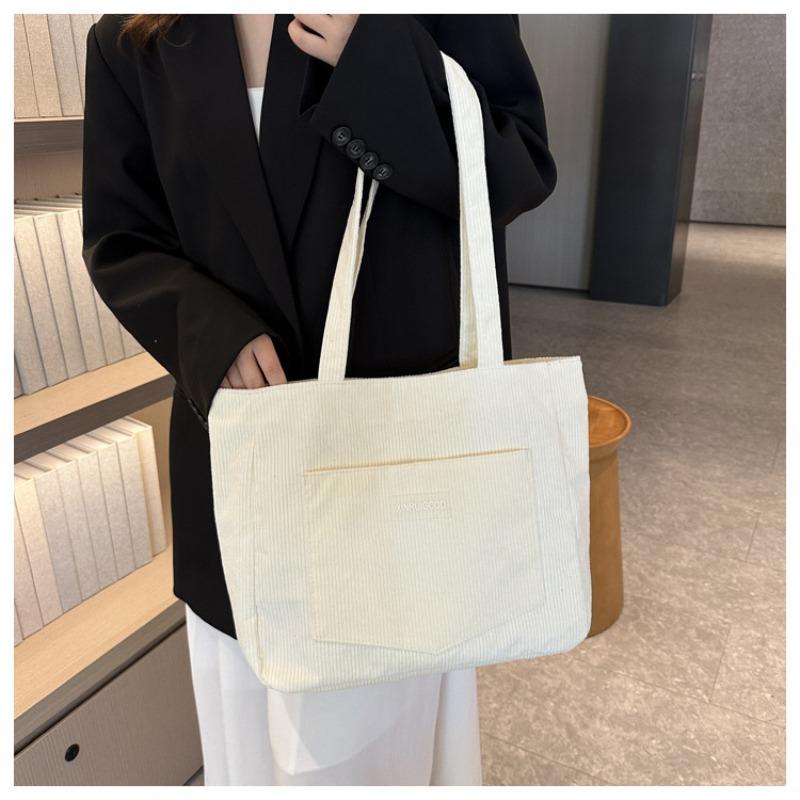 Women Canvas Corduroy Tote Bags Handbag Messenger Shoulder Bag shopping bag UK