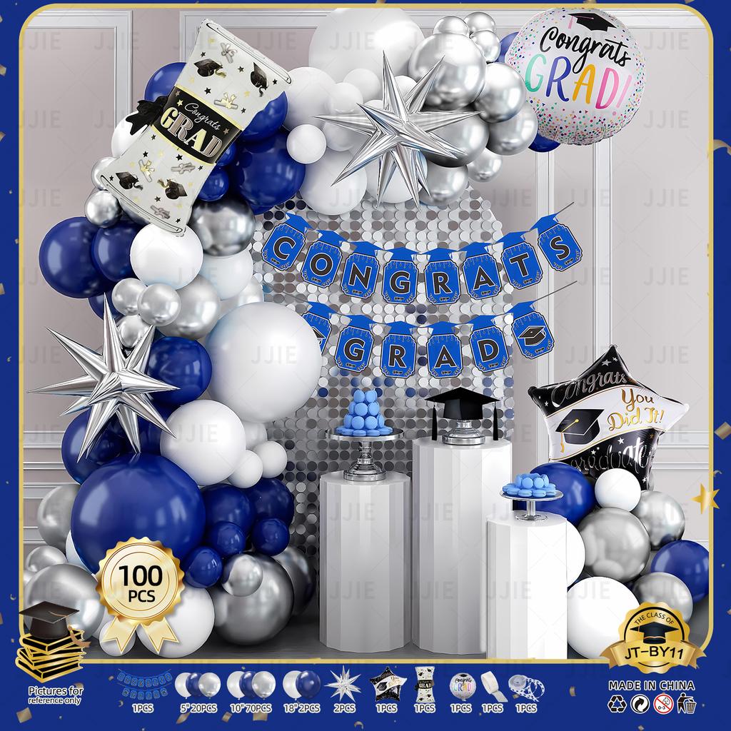 Graduation Party Decoration Balloon Graduation Season Decoration Doctor Hat Cartoon Aluminum Film Balloon Graduation Celebration Set