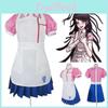 Dangan Ronpa 2 Mikan Tsumiki Pink White Uniform Suit Costume