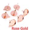 12mm 30pcs Rhodium Brone Gold Silver Plated Stainless Iron Earring Studs(with Ear Plug) Base,Fit 12mm Glass Cabochons