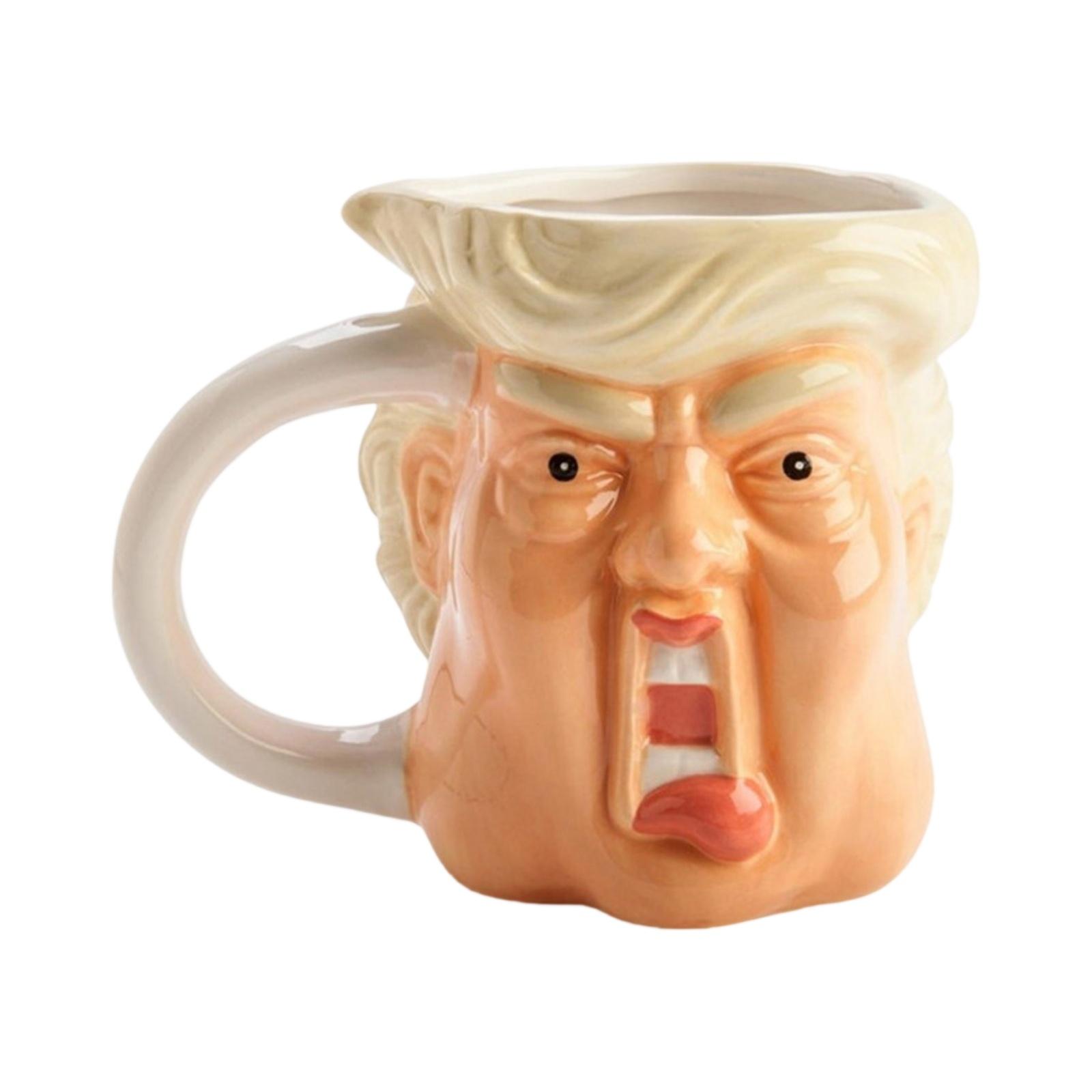 

Кружка Funny Novelty Mug 16 Oz Hand Painted Face Shape Ceramic Coffee Кружка, Креативная Кружка Funny Mug One Size