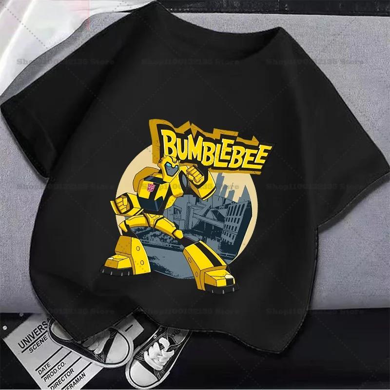 Transformers Kid Clothes Girl Boy Summer TShirt Baby Combination Tees Shirts Kawaii Kid Casual Clothes Girl Boys Harajuku Tops