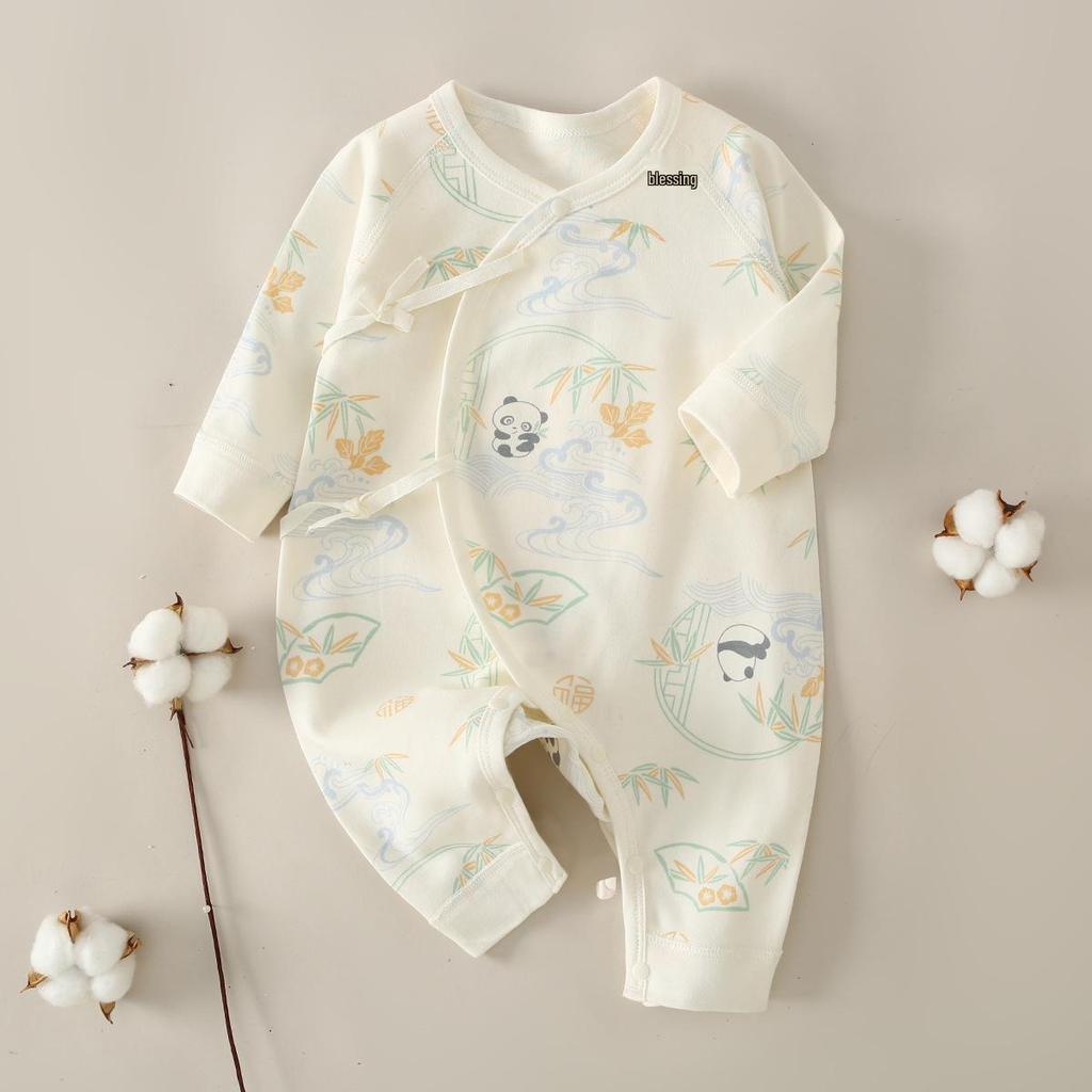 Newborn Baby Jumpsuit - Pure Cotton, Spring & Autumn, 0-6 Months, Base Layer & Crawling Rompers.